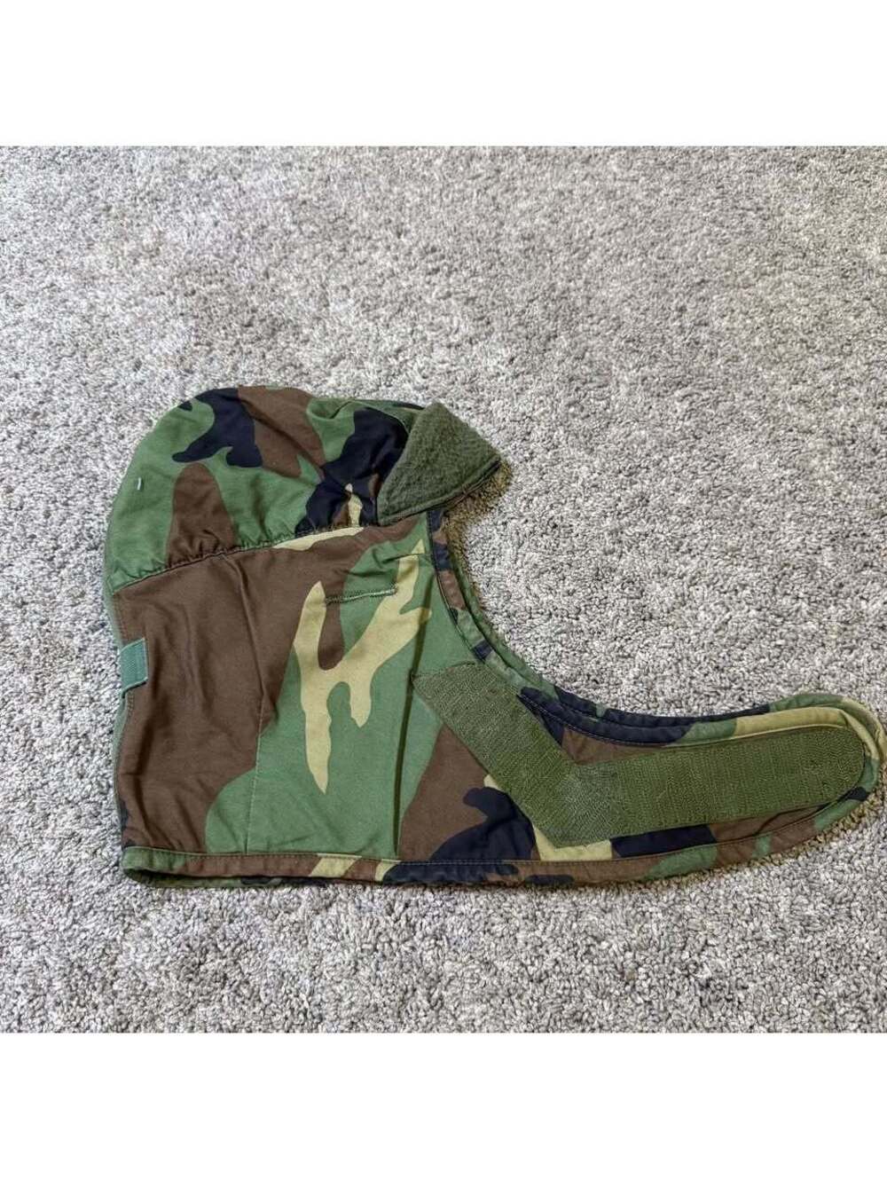 US Military Woodland Camouflage Cold Weather Insulating Helmet Liner Cap
